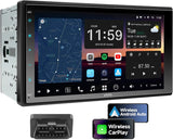 ATOTO X10G2B7E 7" Double Din Car Stereo with OBD2 Scanner,  Wireless CarPlay & Android Auto, QLED Touchscreen, Android 13, Octa-Core 8+128GB, 4G LTE, Built-in Amplifier, GPS, HDMI, Streaming Apps