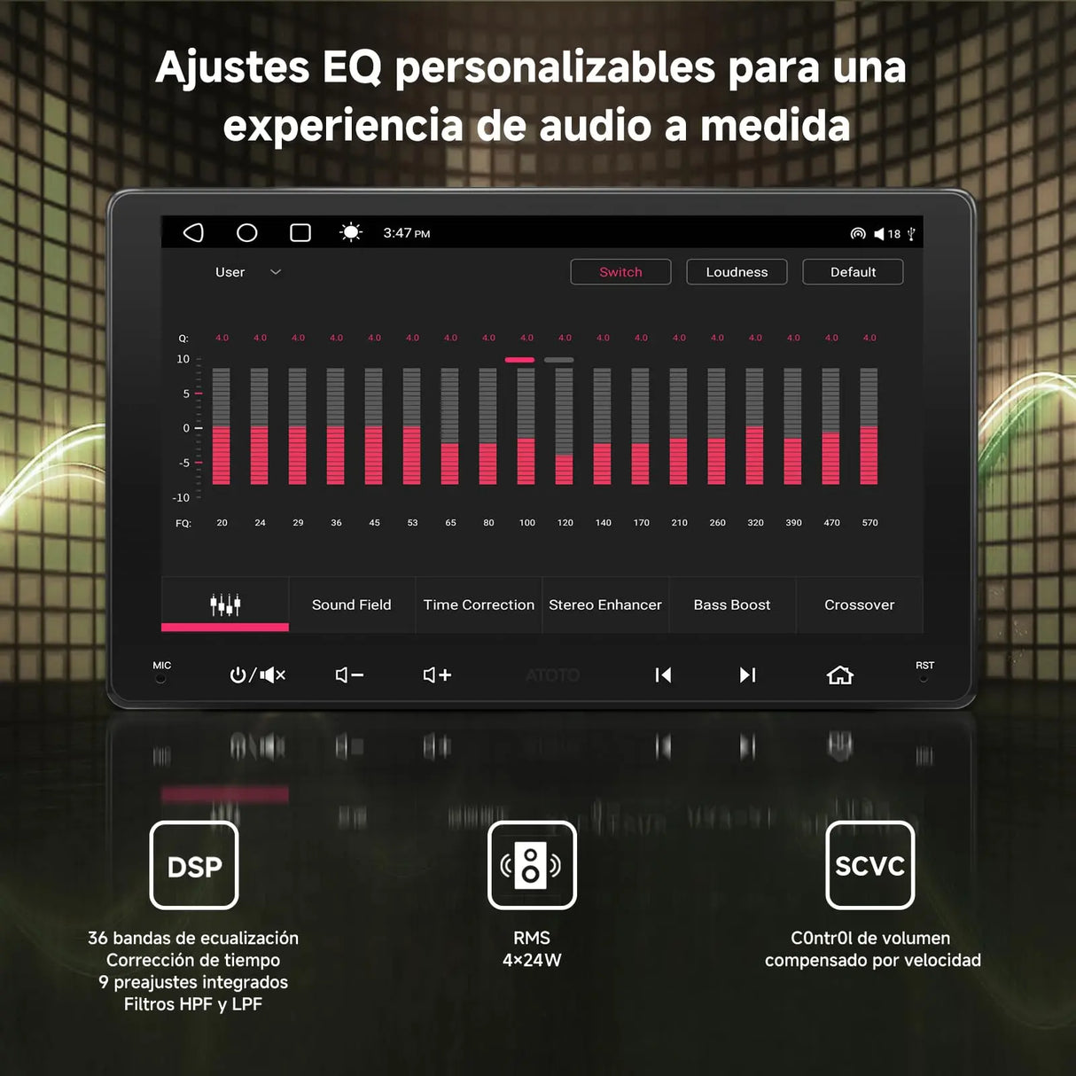 ATOTO S8G2A79UN 7" Double Din Android autoradio con Camere Anteriori e Posteriori 1080P, CarPlay/Android Auto Senza Fili, Touchscreen QLED, 4G, Wi-Fi, Bluetooth, USB, DSP, AMP, SUB, GPS & AI