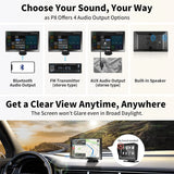 ATOTO P8 Portable Wireless Carplay Android Auto Screen, 7" QLED Glare-Suppressing Car Stereo with GPS Navigation,1080P Dash Cam, WDR & Auto Dimmer, Remote Control, Voice Assistant, P807SD-FC