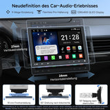 ATOTOZONE A5L 10 Zoll Doppel-DIN &amp; Single-DIN Adaptives 2G+32G Android Autoradio, IPS Schwebendes Display, Wireless CarPlay &amp; Android Auto, WiFi/BT/USB Tethering, MirrorLink, DSP/FM/RDS