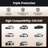 ATOTO P9 Accendisigari per auto, caricabatterie per auto compatibile con 12V/24V, facile installazione per accendisigari