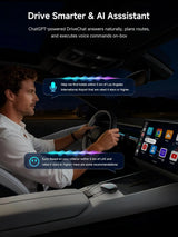 ATOTO CB6 CarPlay AI Box – Android Auto Wireless Adapter, 8GB+128GB Car Streaming Device with 4G, Dual Bluetooth, USB, Built-in GPS, AI Assistant, microSD Expansion, OTA