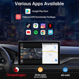 ATOTO CB6A Wireless CarPlay Adapter with OBD2 Diagnostics, 4GB RAM 64GB Storage, 4G LTE, Supports CarPlay & Android Auto, Preloaded DriveChat & FindApps, Plug-and-Play Car AI Box