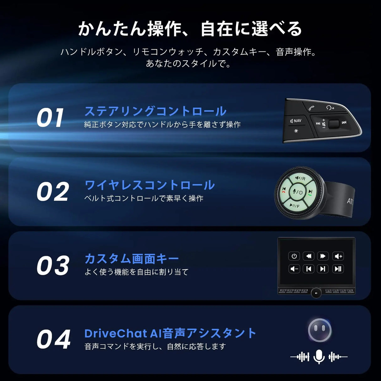 ATOTO X10G129PE 12.95インチ、ディスプレイオーディオ AI搭載 Androidカーナビ、シングルDIN＆ダブルDIN対応、8GB+128GB、フレックスビュー大画面、ノブ＆物理ボタン搭載、7.1.2chサラウンド、4G LTE、デュアルバンドWiFi、36バンドEQ、ワイヤレスCarPlay & Android Auto