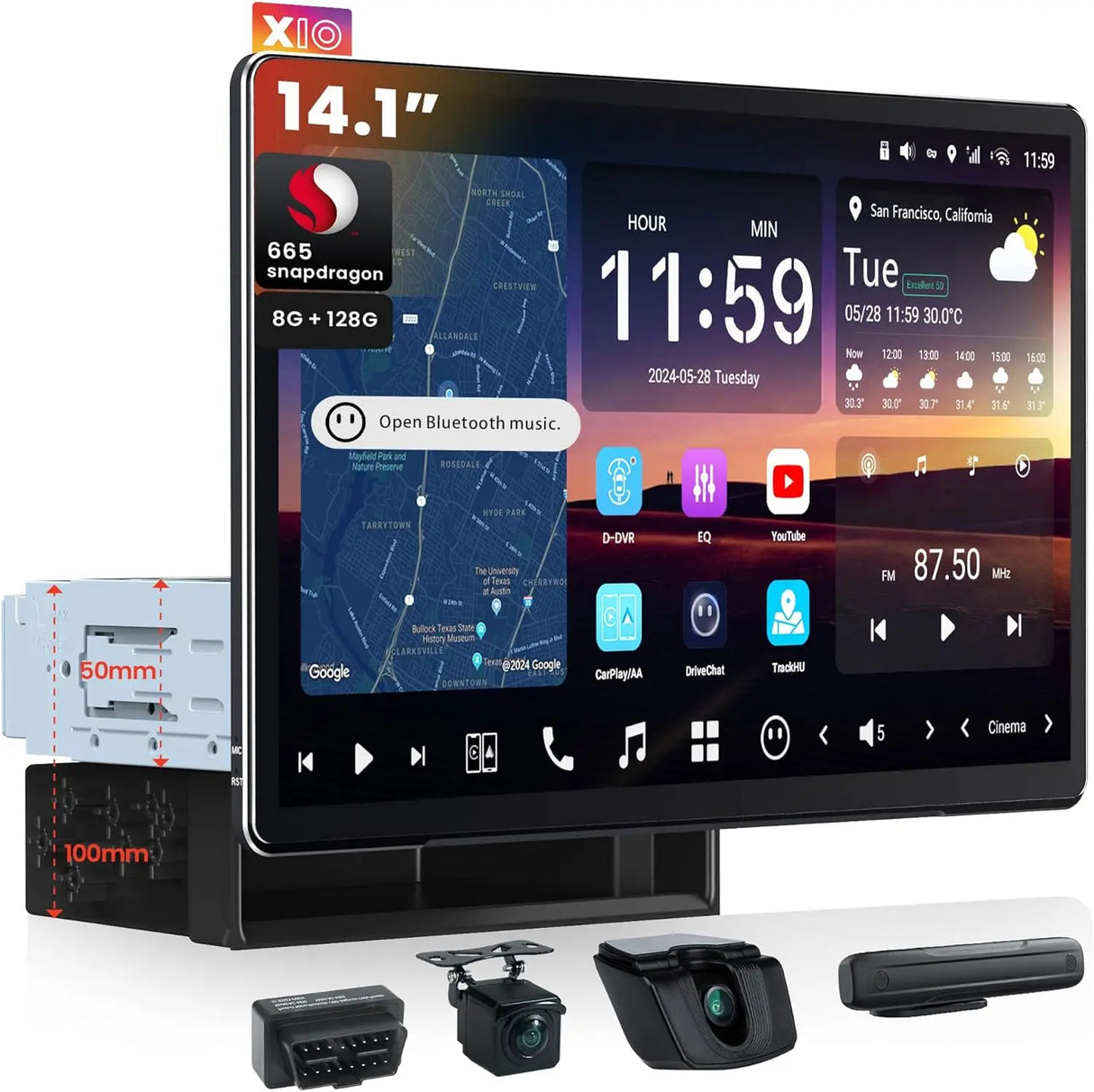 ★新品・未使用 ATOTO X10G141E 14.1インチ★ ATOTO X10 14.1” Android Car Stereo with Dual Cameras & Floating Screen