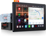 ATOTOEXCEL V10 10.1" 2din e Adattivo 1din Autoradio Android,6G+128G, 4G LTE/Wi-Fi,Karaoke in auto,DVR 4 canali, CarPlay e Android Auto Senza fili,DSP 32B-EQ,BT 5.4, Assistente IA,Tracciamento GPS