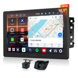 ATOTO V10G211OC-S04 10インチ ディスプレイオーディオ QLED 大画面 Android 14 ナビ【1080Pドラレコ & バックカメラ付属】2DIN 8コア 6GB+128GB ワイヤレス CarPlay Android Auto 4G LTE Wi-Fi HDMI出力 カラオケモード aptX HD DSP