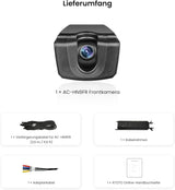 ATOTO AC-HN9FR Front Dashcam AHD 1080p, 30fps, Starlight Nachtsicht, WDR, 136° Weitwinkel, G-Sensor, Parkmodus, Schleifenaufnahme, GPS-Track Wiedergabe, V10-Serie