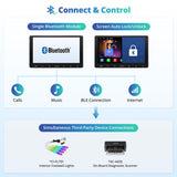 ATOTO A5LG211T 10.1" 2 Din Android Autoradio, Wireless CarPlay & Android Auto, OBD Scanner, 24-Band EQ, WiFi/BT/USB Tethering, 2G+32G, GPS Tracker, FM/RDS