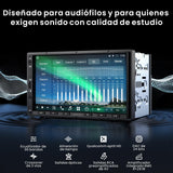 ATOTOZONE X10G2A7E Botón Android De 7 Pulgadas con Navegación Integrada, 8+128G Doble DIN Estéreo, ChatGPT AI, 4G LTE, CarPlay y Android Auto Inalámbricos, Doble Teléfono & Bluetooth