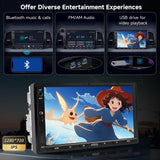 ATOTO A5 Autoradio 2 Din Android, 7" Écran Tactile Récepteurs multimédia, CarPlay et Android Auto sans Fil, Connexion WiFi/Bluetooth/USB, Caméra de recul, Phonelink, 24B-EQ DSP, 2G+32G, FM/RDS