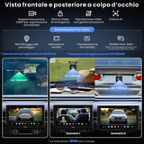 ATOTO X10G110E Autoradio 1 Din 10" QLED, Navigazione Integrata, CarPlay Wireless, Android Auto Wireless, Schermo Flottante, 8G+128G, 4G LTE, Doppio Telefono, Bluetooth