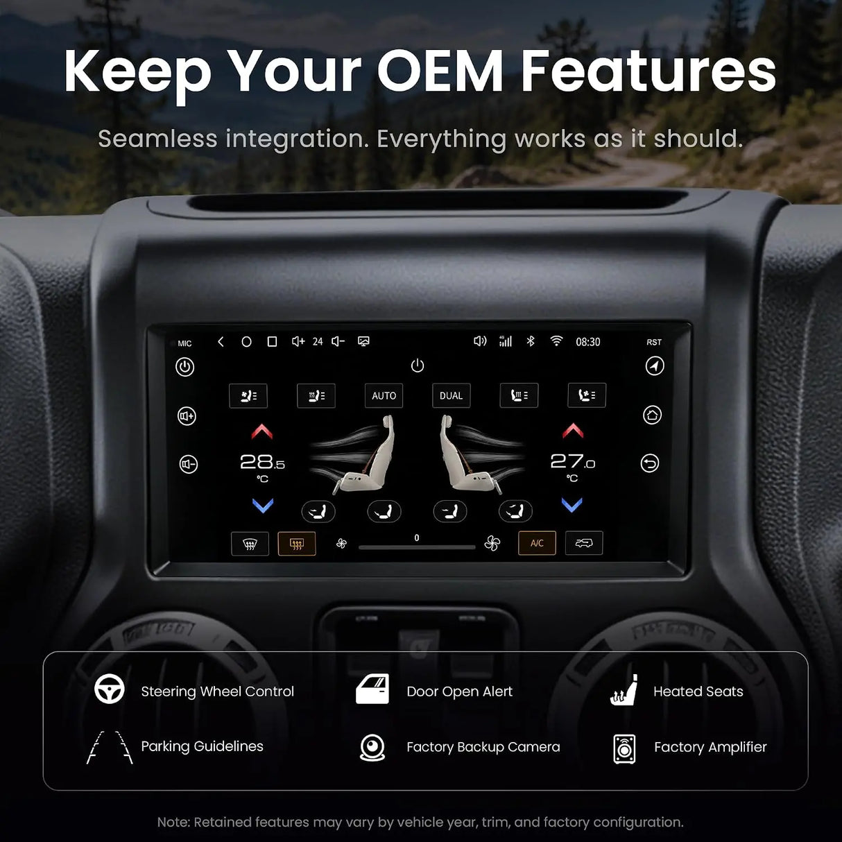 ATOTO S8LJEP09ADM 9" Android Car Stereo for Jeep Wrangler 2007–2015, Grand Cherokee, Dodge Challenger & Chrysler 300C, Wireless Apple CarPlay & Android Auto, 4G LTE, QLED Display, DSP