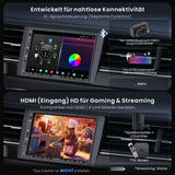 ATOTOZONE X10G2A7E 7-Zoll Button Android In-Dash Navigation, 8+128G Doppel-DIN Radio, ChatGPT KI, 4G LTE, Kabelloses CarPlay & Android Auto, Dual-Phone & Bluetooth