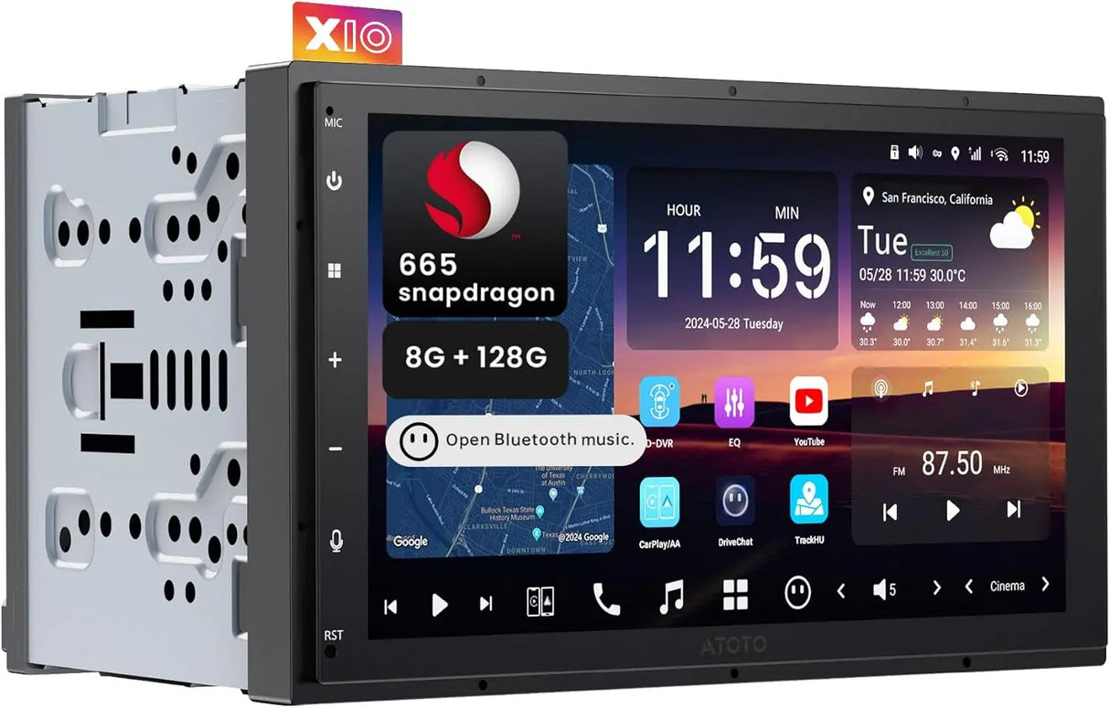 ATOTO X10G2B7E 7" Double Din Car Stereo, Dual Camera Input & Recording, 8G+128G, Android, Wireless CarPlay & Android Auto, 4G LTE, ChatGPT AI, Dual Phone Connection & Bluetooth, GPS Tracking