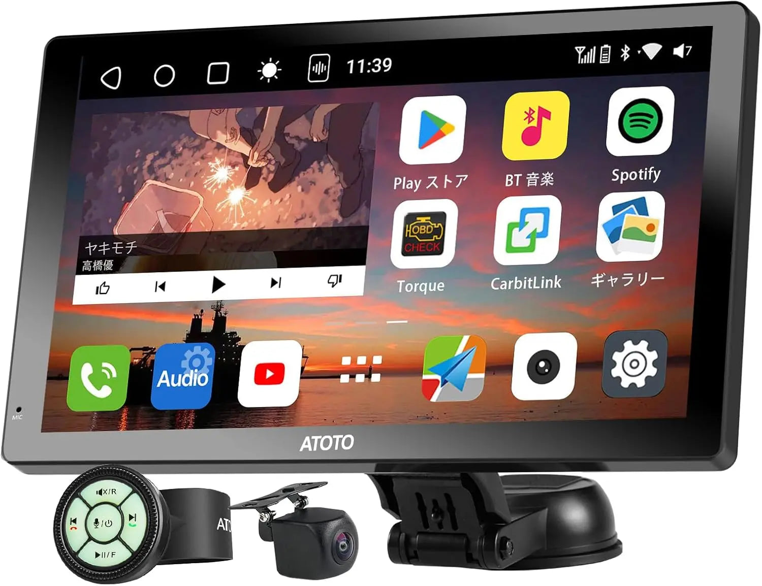 ATOTO P9 9インチポータブルナビ｜QLED・ワイヤレスCarPlay/Android