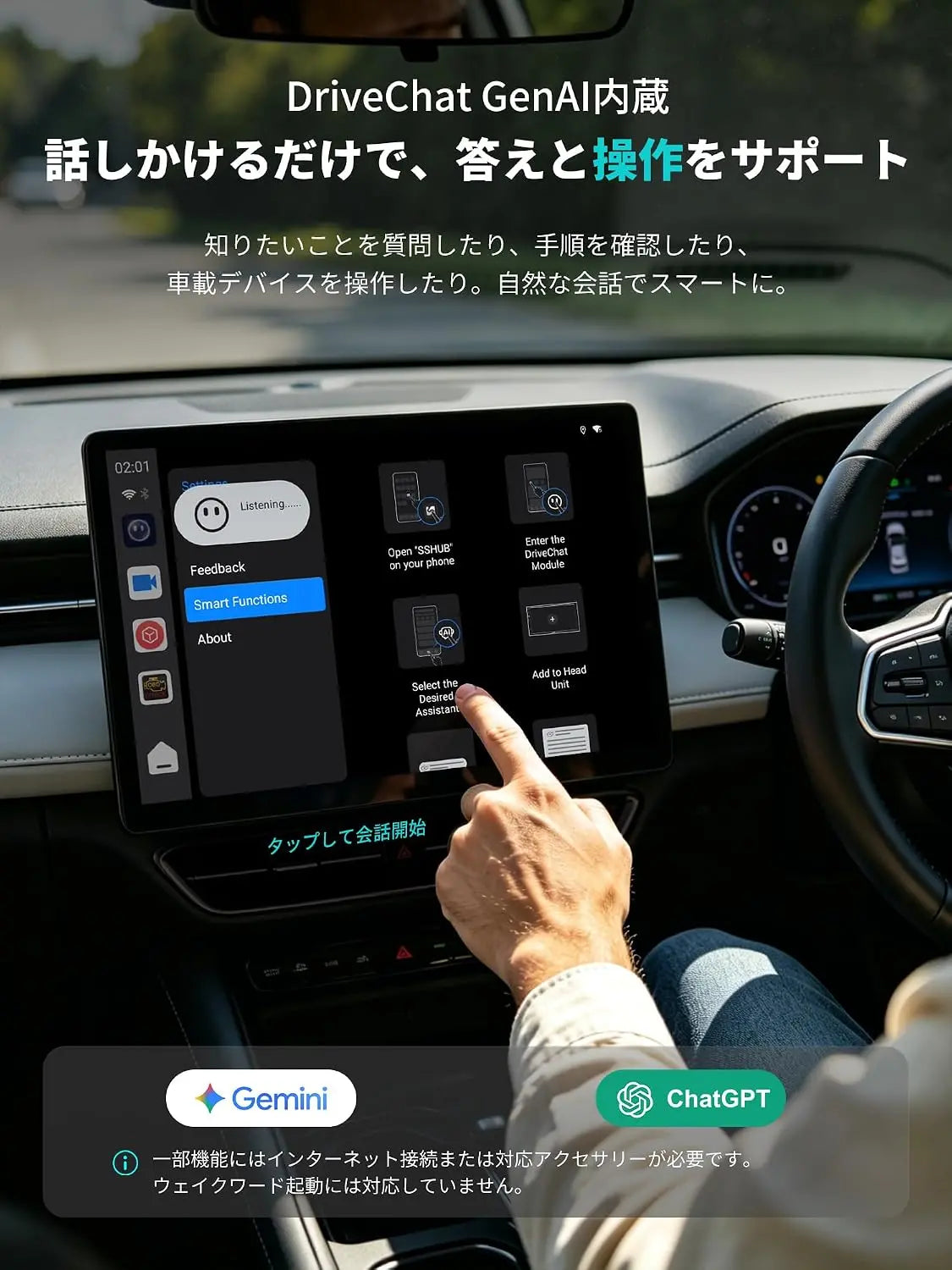 ATOTO CB4CT Android Box【AI Box ワイヤレスアダプター】CarPlay・Android Auto対応 2GB+16GB 動画配信対応（YouTube/Hulu/Spotify） 車載マルチメディアボックス デュアルWi-Fi・デュアルBluetooth AIアシスタント HDMI出力 USB対応 プラグ＆プレイ OTAアップデート OBD II搭載 モデル