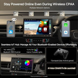 ATOTO 10" S8G1104MS Double-DIN & Single-DIN Adaptive Head Unit with Floating Screen, Android AI-Powered, 4G LTE, Wi-Fi/BT/USB, Wireless CarPlay & Android Auto, 4G+32G, DSP/SCVC/LRV