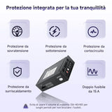 ATOTO CA-AEC122DL Amplificatore Auto 4x60W RMS, 4 Canali, Classe D TI TPA3221, EQ Personalizzabile, Compatto, Cavo Alimentazione 2m, Compatibile con Stereo ATOTO