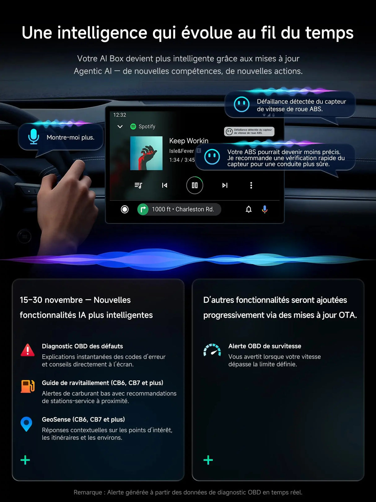 ATOTO CB4CT Wireless CarPlay Adapter AI Box, Android Auto & CarPlay Wireless, Android 13 OS 2G+16G, In-Car Multimedia Streaming Box for YouTube/Netflix, 4G/WiFi/Bluetooth Dual, OTA, Grey