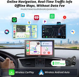 ATOTO P509SD 9-Inch Portable Car Stereo with Wireless CarPlay, Anti-Glare QLED Touchscreen, Wireless Android Auto, Bluetooth, Auto Dimming, MirrorLink, AUX/FM Output