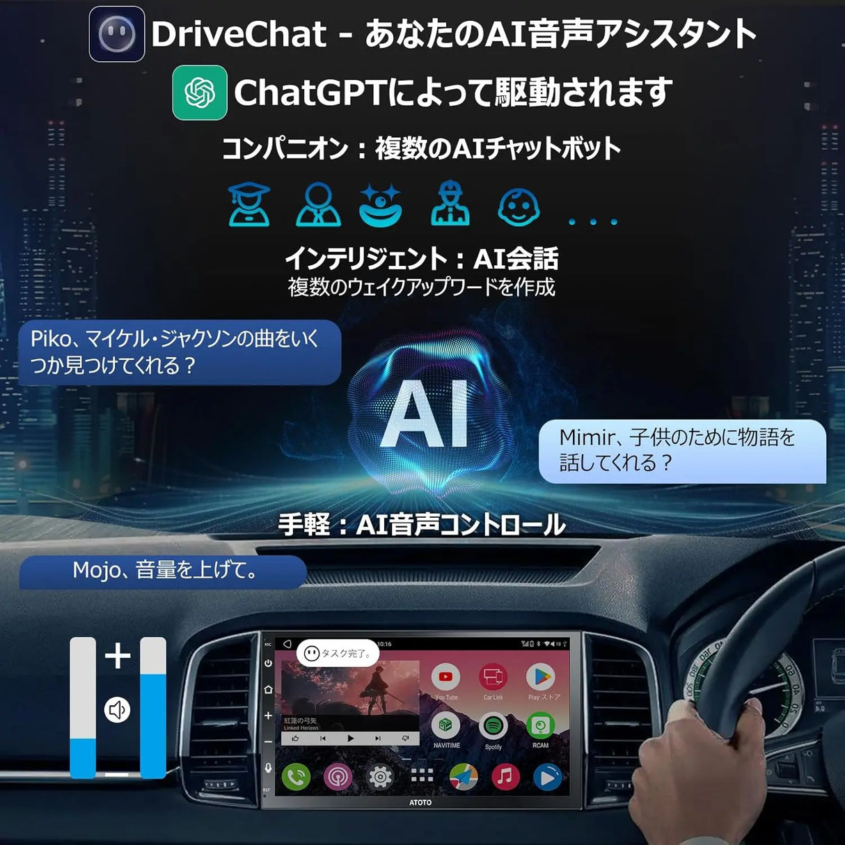 ATOTO A6 7インチ 2DIN Android カーナビ ディスプレイオーディオ ATOTO A6 7インチ 2DIN Android カーナビ ディスプレイオーディオ