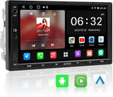 ATOTO A5LG2A7T 7" Double Din Car Stereo, Touchscreen Digital Media Receiver, 2G+32G, Wireless CarPlay & Android Auto, WiFi/BT Tethering, 24-Band EQ DSP, Bluetooth, MirrorLink, FM, USB, TF