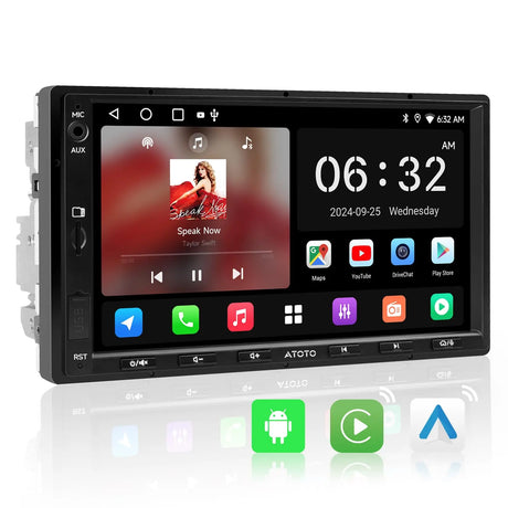 7 Inch Double Din Head Unit | Wireless CarPlay & Android Auto – ATOTO 7 Inch Double Din Head Unit | Wireless CarPlay & Android Auto – ATOTO