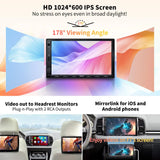 ATOTO F7WE 7inch Touchscreen Digital Media Receivers,Wireless Android Auto & CarPlay Connection,Double DIN Car Stereo, Bluetooth,HD Camera Input, Mirror Link, HD LRV, Support up to 512G SD, F7G2A7WE