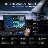 ATOTO X10G110E 10.1" Single & Double Din Radio 8-Core Android 13 with 1080P Dash Cam Front & Rear, OBD2 Scanner 5-in-1, Wireless CarPlay & Android Auto, 8+128G Floating QLED Touchscreen, ChatGPT AI
