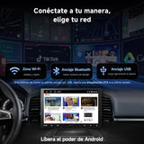 ATOTO A5LG110T Radio 1 DIN/2 DIN Android 10" con pantalla flotante, cámara trasera, CarPlay y Android Auto inalámbricos, tethering WiFi/BT/USB, MirrorLink, DSP, FM/RDS, 2G+32G