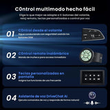 ATOTO X10G110E Radio 1 DIN Android 10" QLED, 8GB+128GB, Pantalla Flotante, CarPlay y Android Auto Inalámbricos, 4G LTE, Doble Teléfono, 2 Bluetooth, 36B-EQ, SCVC