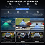 ATOTO X10G129E 12,9" 1 DIN Autoradio mit QLED Floating Display, 8+128GB, In-Dash Navigation, 4G LTE, Kabelloses CarPlay &amp; Android Auto, Dual-Phone Verbindung, Dual Bluetooth, GPS-Tracking, SCVC und AI Sprachassistent 
