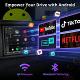 ATOTO A6G2A7PF-S01 7" Android Double DIN Car Stereo with Backup Camera, Wireless CarPlay & Wireless Android Auto, in-Dash Navigation, GPS Tracking, Dual Bluetooth, HD LRV, Mic, 2G+32GB