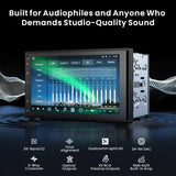 【High-end】ATOTO X10G2B7E 7" Double Din Car Stereo with Front & Rear Cameras, QLED Touchscreen, CarPlay & Android Auto, 4G LTE & WiFi, GPS, 8GB + 128GB TF Card, Dual Bluetooth, DSP Audio Technology