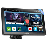 ATOTO P9 Android Portable Car Stereo with 4G LTE&GPS Tracking, 9 Inch QLED Wireless CarPlay & Android Auto Screen, WiFi/Dual Bluetooth, Remote Control, Microphone, AUX/LRV/SCVC, 4G+32G, P909PR1X