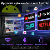 ATOTO A5LVWA7T Autoradio 2 DIN Android 7 Pouces | CarPlay Sans Fil & Android Auto | Navigation GPS | Compatible VW (Golf, Polo, Tiguan) | 2 Go RAM + 32 Go | WiFi/Bluetooth/USB