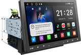 ATOTOZONE A5L 10 Pouces IPS Android Autoradio Adaptatif 2 DIN et 1 DIN, CarPlay et Android Auto sans Fil, Écran à Affichage Flottant, Partage de Connexion Via WiFi/BT/USB, DSP/FM/RDS