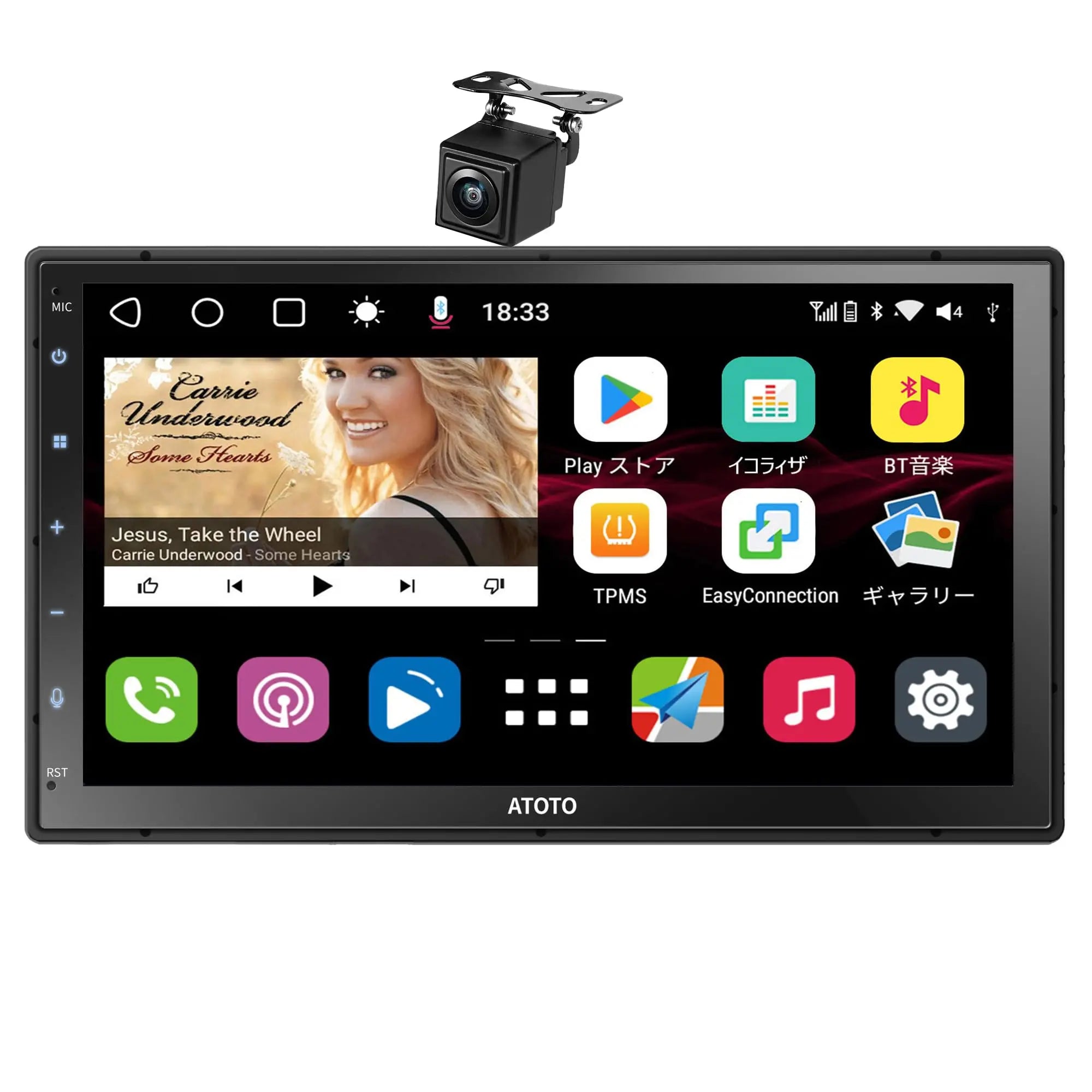 ATOTO S8MS 9 インチ オートラジオ 2 DIN Android、CarPlay、GPS、4G 