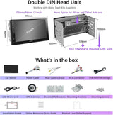 ATOTO A5LG2B7T Double DIN Android Car Stereo, Wireless CarPlay & Android Auto, 7 inch Touch Screen Head Unit, GPS Tracking, HD LRV (Live Rear-View), DSP 24EQ, MirrorLink, WiFi/BT/USB
