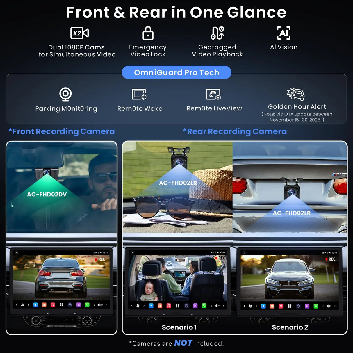 12.95" QLED AI Android Single Din & Double Din Car Stereo,AdjustableFloating Screen, 8G+128G in-Dash Navigation,4G LTE, Wireless CP&AA, Dual Bluetooth, 36B-EQ, 7.1.2 Ch Audio, HDMI Input, X10G129E