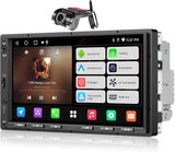 ATOTO A5LG2A7T 7" Android Double Din Car Stereo with Front DVR Cam, Touchscreen, Wireless 24-Band EQ, WiFi/BT/USB Tethering, FM/AM, 2+32G