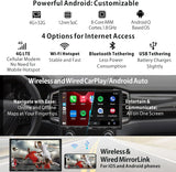 ATOTO S8G1104PRN Autoradio Android AI 2DIN 10,1″ QLED, 4GB+32GB, CarPlay & Android Auto Wireless, 4 Opzioni Internet, Doppio Bluetooth, Amplificatore 4×29W, EQ 36 Bande, HDMI, SCVC, LRV & GPS