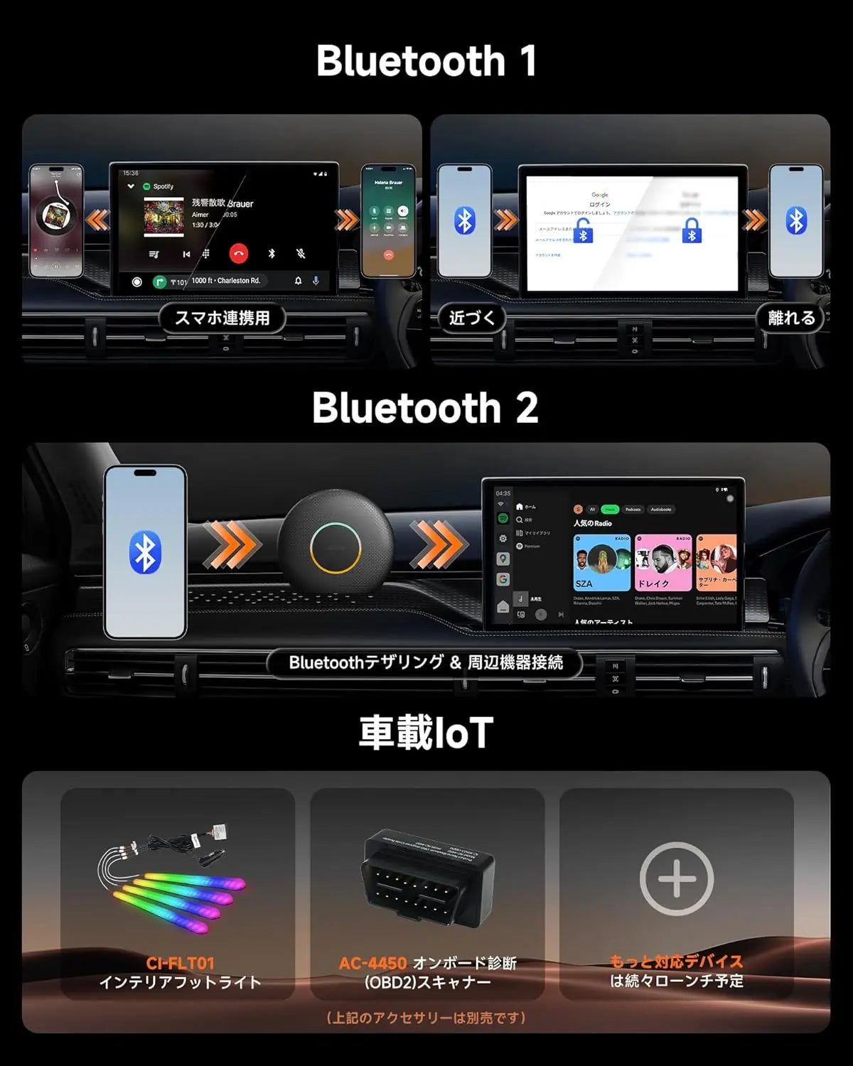 ATOTO CB6 ワイヤレスチューナー｜AIボイス・GPストラッキング・4+64GB