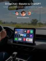 ATOTO CB4 Adattatore CarPlay Wireless – Doppio WiFi, Doppio Bluetooth, Scheda TF 128GB, 4G+32G, Android AI Box con DriveChat, Netflix/YouTube, Nero
