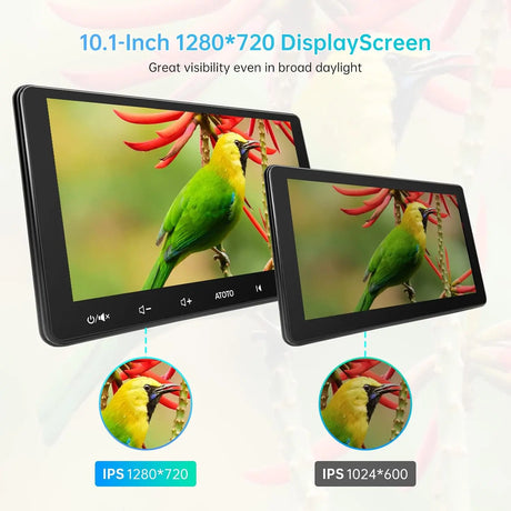 ATOTO F7G211WE 10.1" Double DIN Car Stereo with Wireless Apple CarPlay & Android Auto, QLED Touchscreen, DSP, Bluetooth, LRV, MirrorLink, Steering Wheel Control, AUX, FM/AM Radio