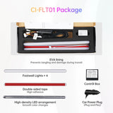 ATOTO CI-FLT01 Car LED Footwell Lights, 160 RGB LEDs, Interior Neon Lights, APP Wireless Control, DIY 21 Color Modes, 6 Music Modes, 16M+ Colors, Front and Rear Independent Adjustment