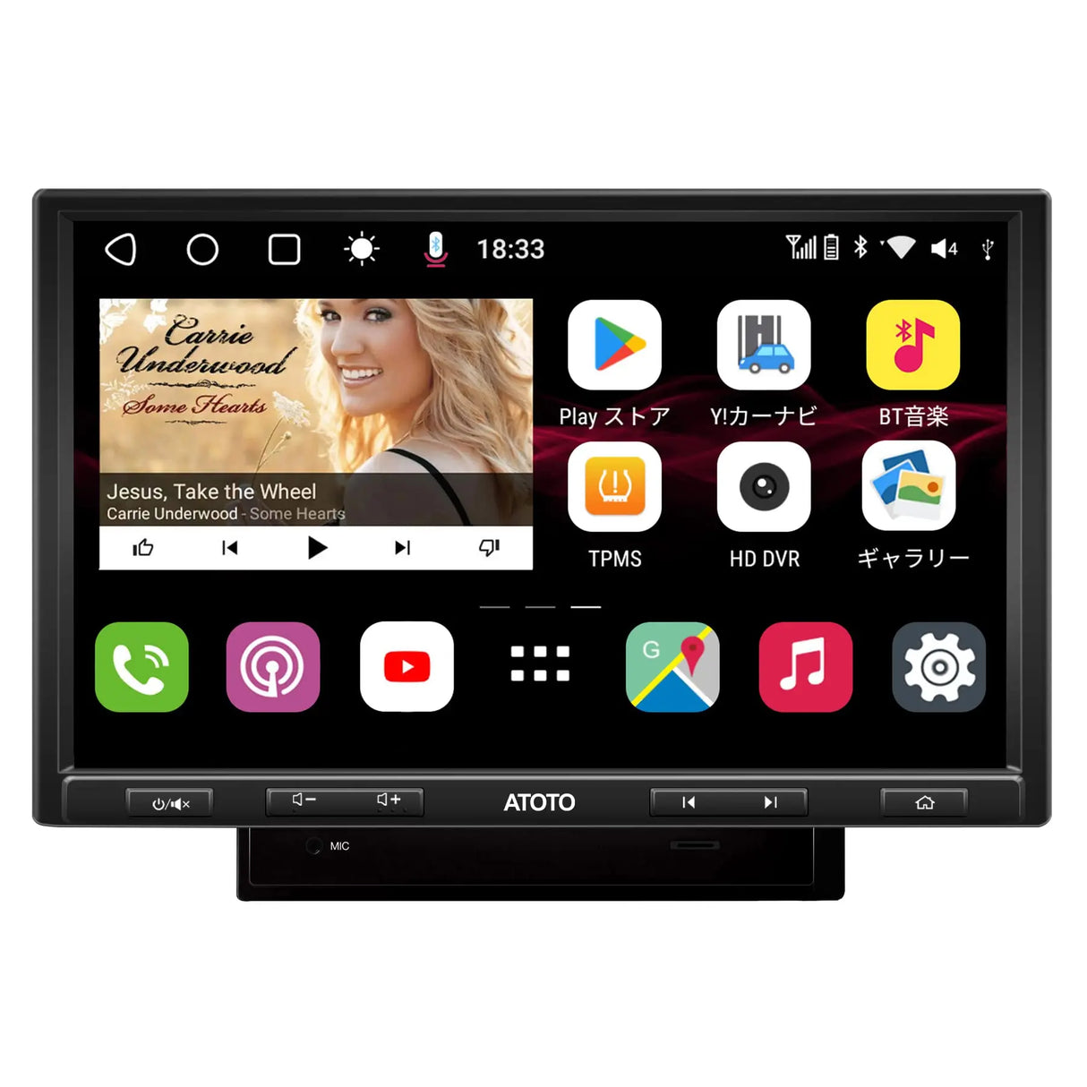 ATOTO S8G2104PR 10" Double Din Android Car Stereo Receiver with Wireless CarPlay & Android Auto, Dual BT w/aptX HD, Split Screen Display, USB Tethering, VSV&LRV, and Built-in 4G Cellular Modem