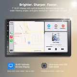 ATOTO S8G2C74MS 7" 8-Core Android Double Din Car Stereo, Wireless CarPlay & Android Auto, QLED Fully Laminated Touchscreen, Built-in 4G LTE, Backup Camera, HD LRV, WiFi/BT/USB, 4G+32G