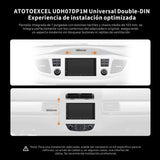 ATOTO V10G2D7OC Radio AI 2 DIN Android 7'' QLED, Karaoke en Coche, 6G+128G, Grabación Simultánea 4 Cámaras, aptX HD Bluetooth, 4G SIM/Wi-Fi, Wireless CarPlay & Android Auto